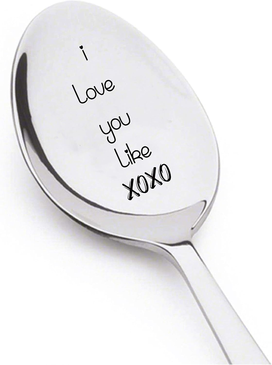 I Love You Like xoxo – Cuchara grabada para café o té – Cuchara grabada para tu verdadero amor – Regalo de propuesta – Regalo para él – Regalo para
