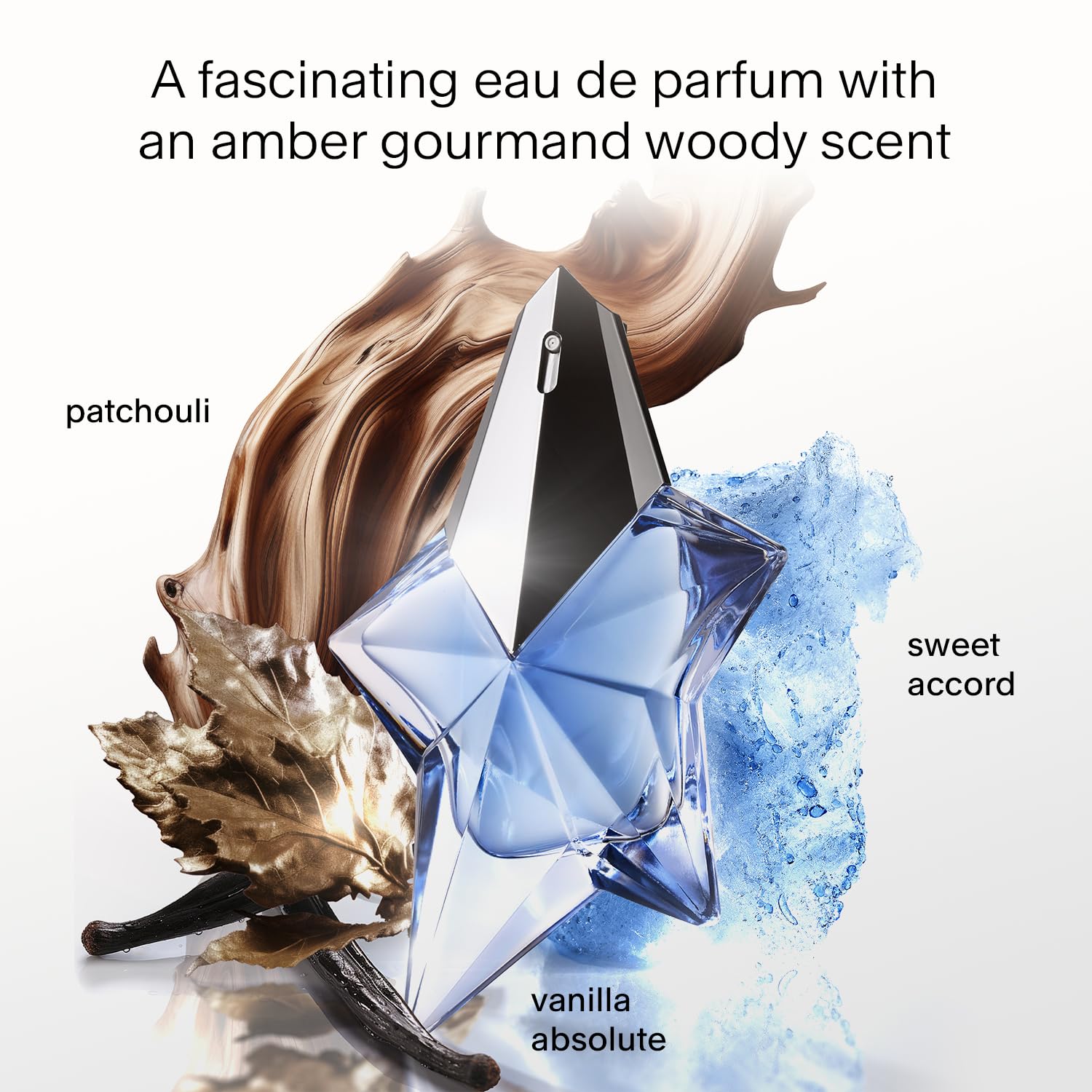 MUGLER Angel – Eau de Parfum – Set de regalo de perfume para mujer – Ambery & Woody – Con bergamota, praliné y pachulí – Fragancia de larga duración