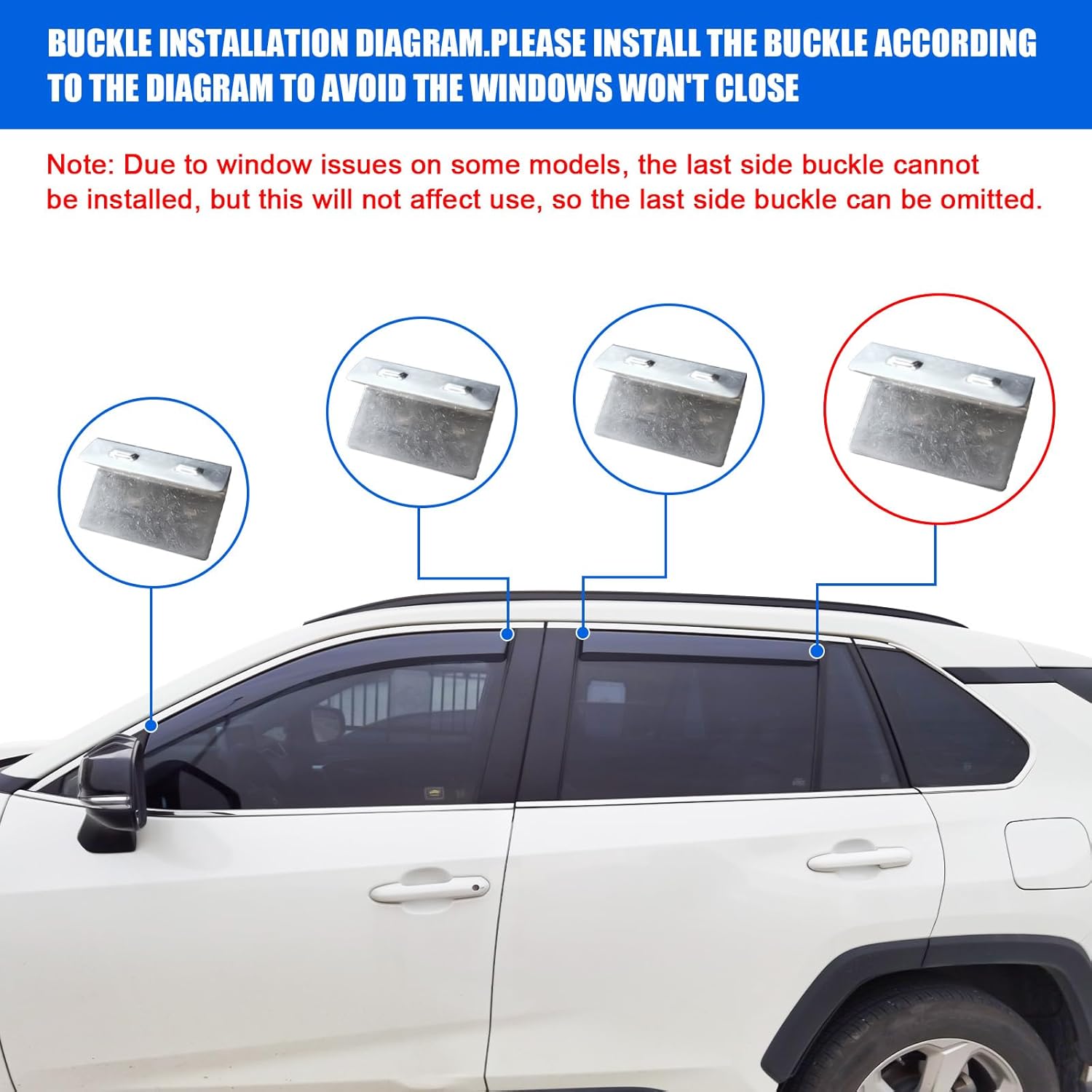 in Channel Ventvisor – Protectores de lluvia compatibles con Toyota Highlander 2020-2023  Viseras de protección contra la lluvia de ventana en el