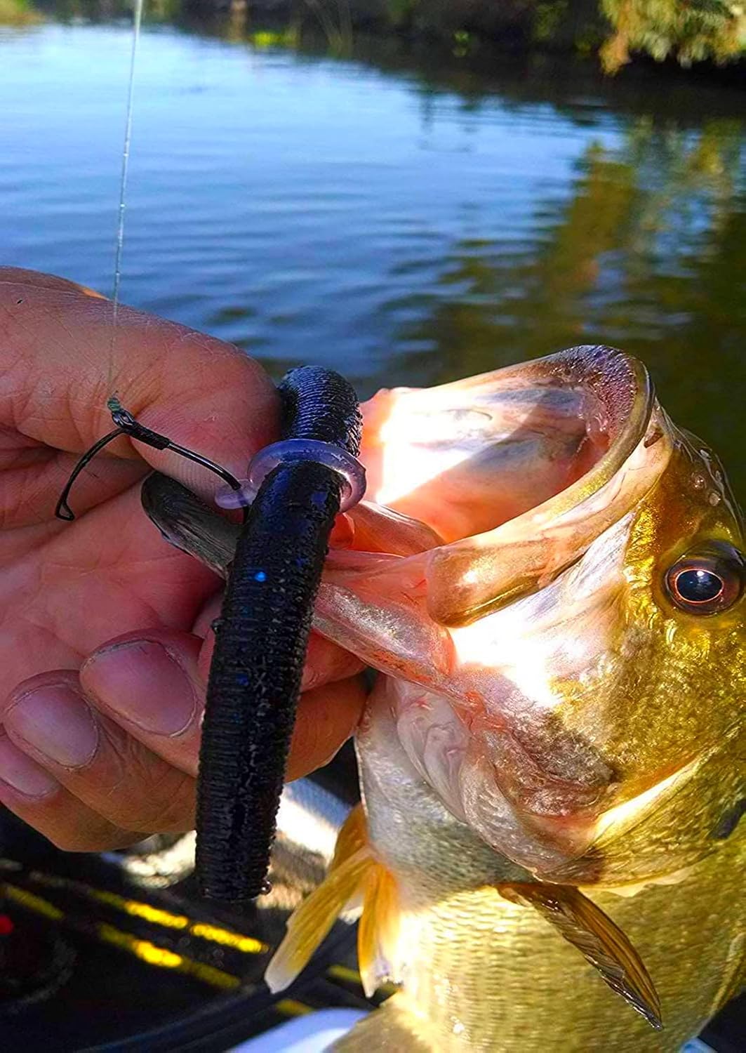 Sink-O-Ring Wacky Rig Kit de anillo tórico sin necesidad de herramientas, uso senko gusanos que brillan en la oscuridad, ganchos de pesca fáciles de