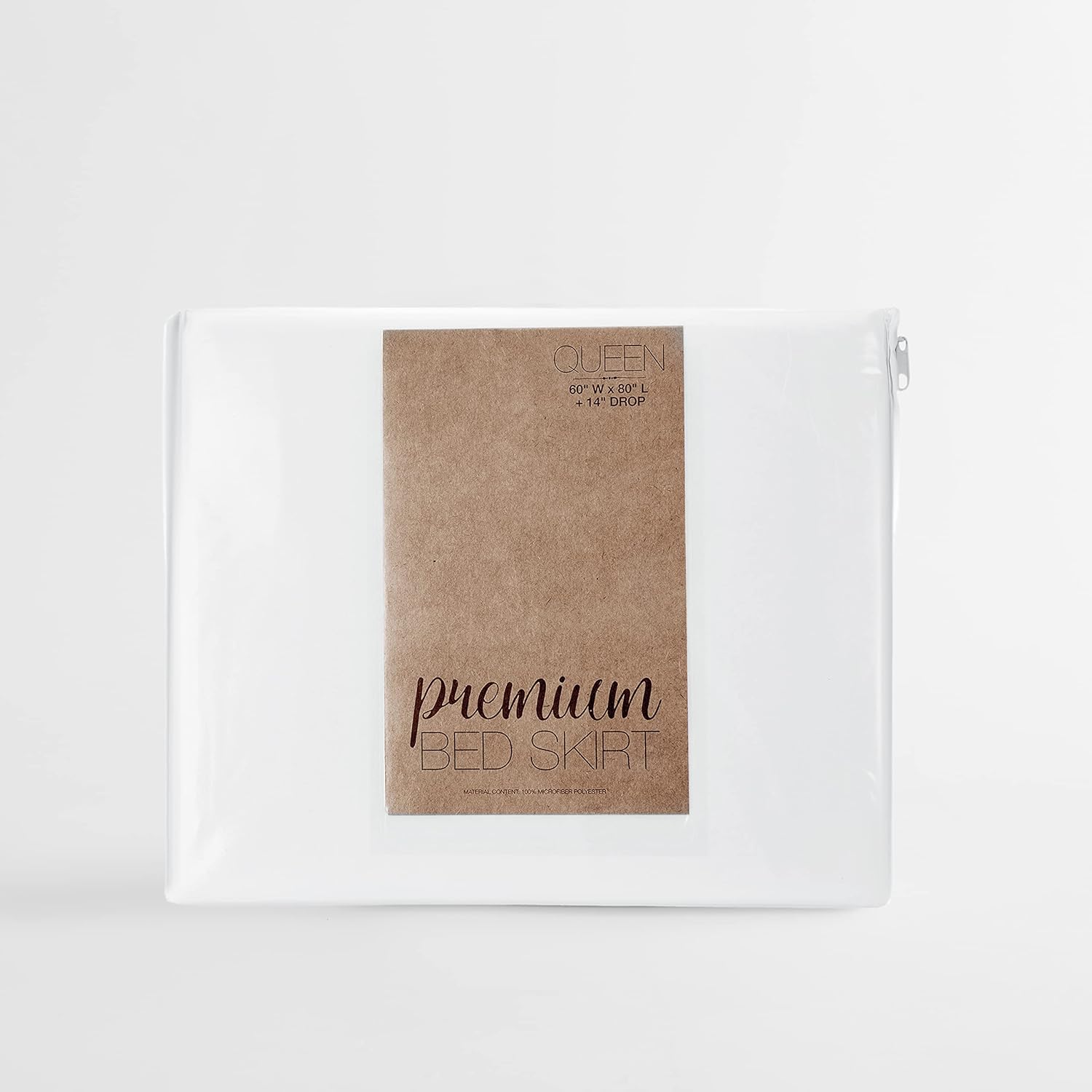 Falda para cama Simply Soft de lino plisada, de alta calidad, funda con volantes para la cama