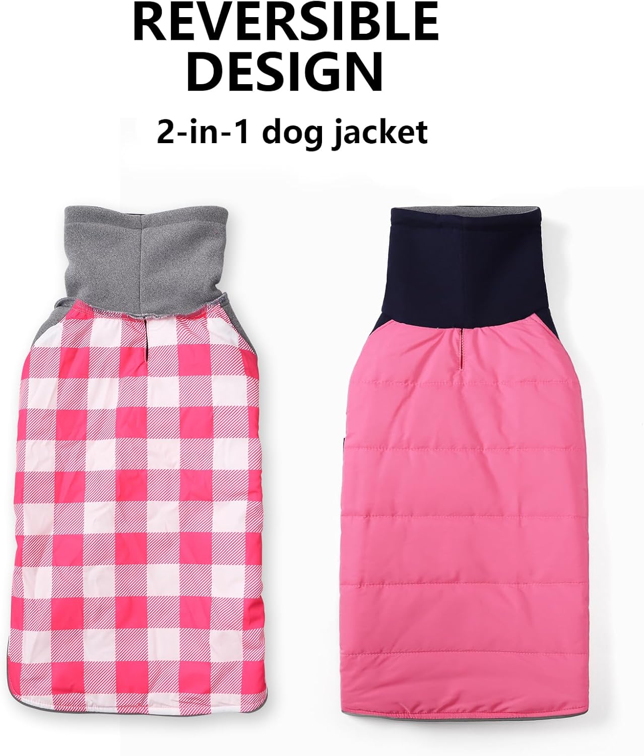 Abrigo de perro salchicha para perro salchicha para perros salchicha Corgi Weiner, abrigo de invierno reversible para perro con forro acolchado de