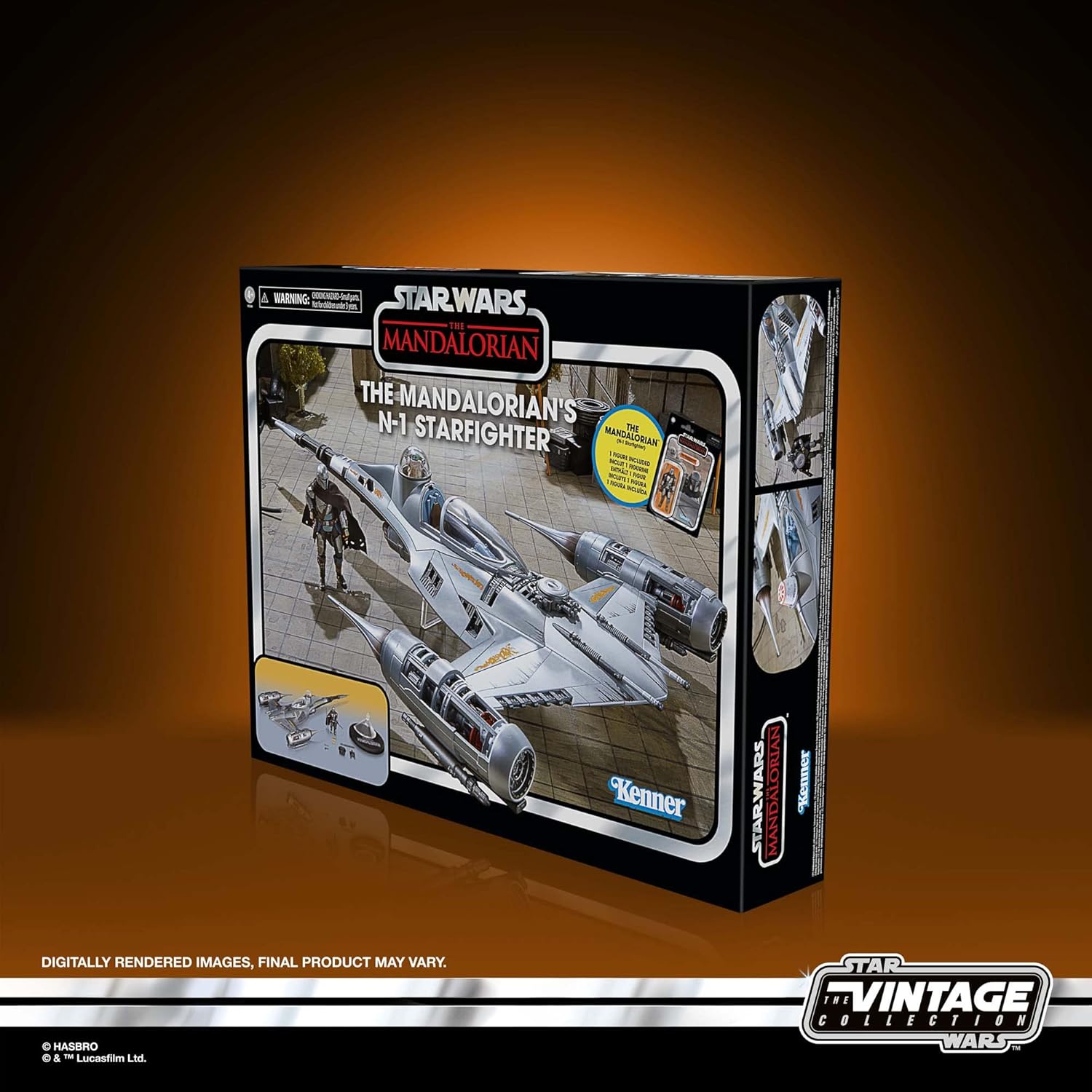 STAR WARS The Vintage Collection The Mandalorian’s N-1 Starfighter, The Mandalorian – Vehículo de 3.75 pulgadas y figuras de acción, a partir de 4
