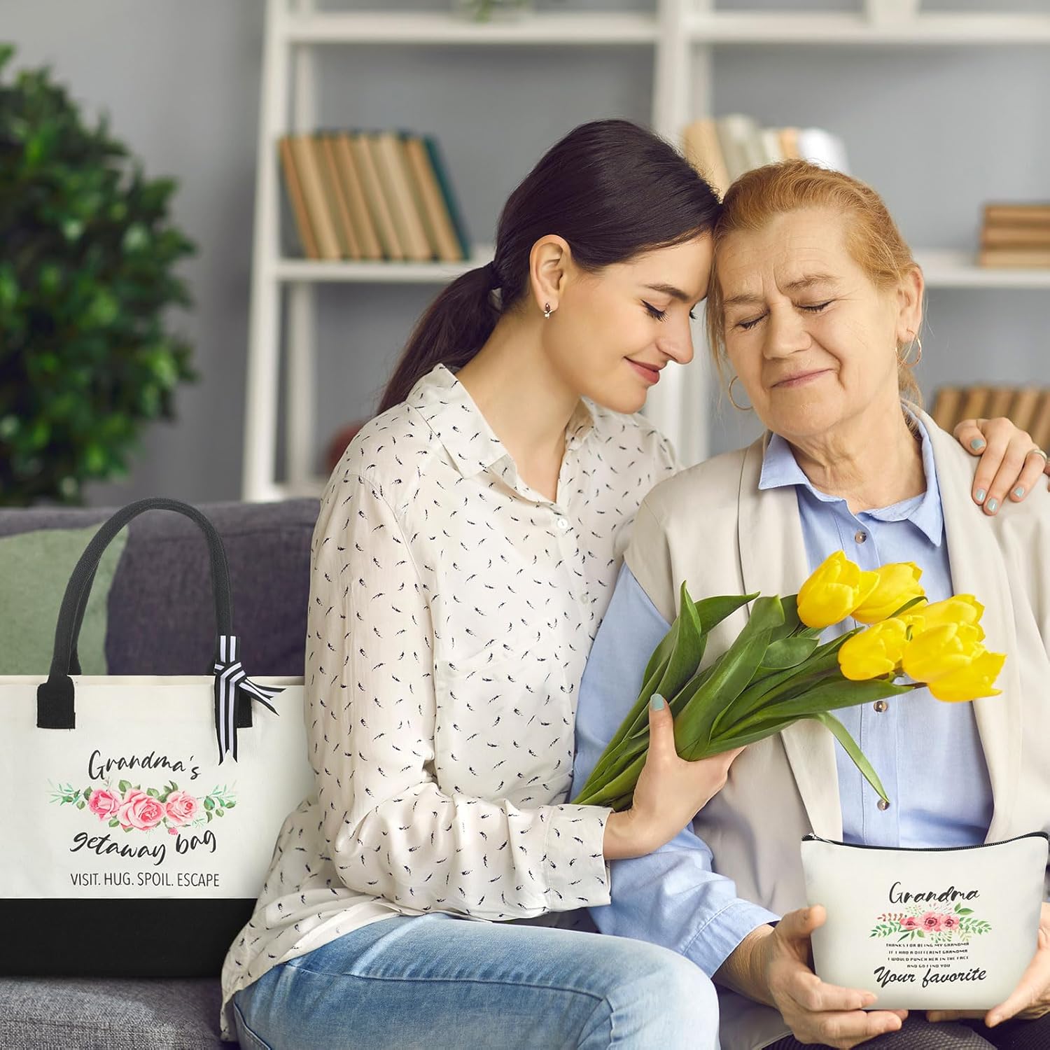 3 piezas de regalos para abuela, regalos de cumpleaños para abuela, regalos de Navidad para la mejor abuela del mundo, taza aislada de 20 onzas con