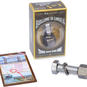 Logica Puzzles Art. London Bolt – Rompecabezas de fundición – Metal Brain Teaser – Dificultad 26 Medio – Colección de viaje Logica Puzzles Art. London Bolt – Rompecabezas de fundición – Metal Brain Teaser – Dificultad 26 Medio – Colección de viaje