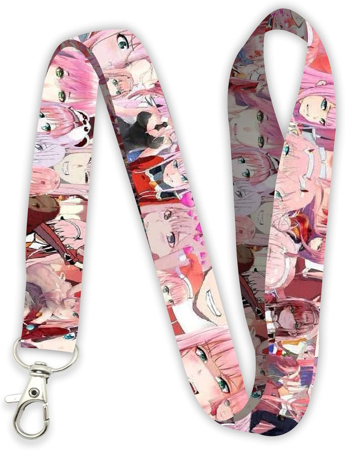 AkinaWay Zero Two Darling – Llavero con cordón, color rosa, Rosado