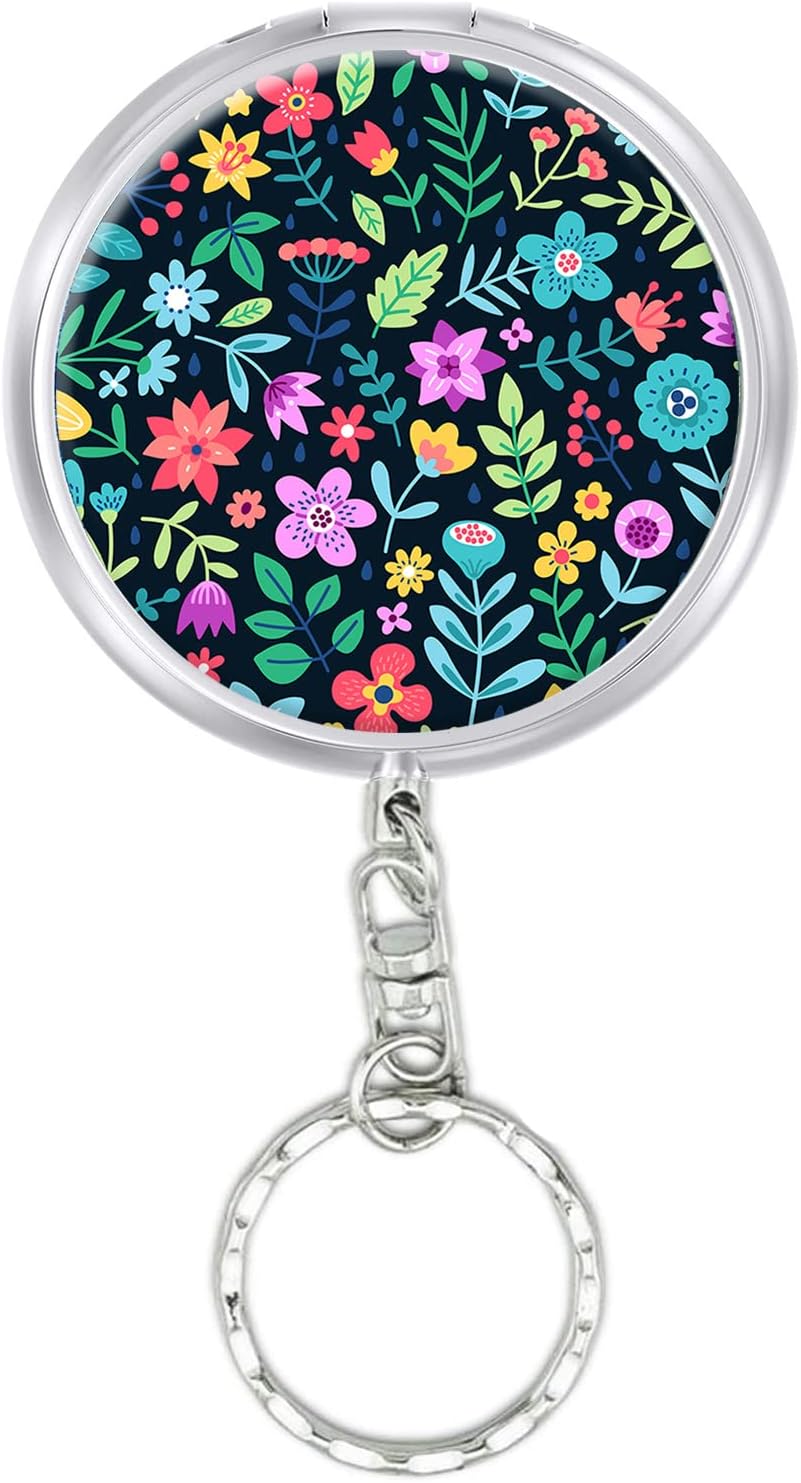 Cenicero de bolsillo portátil, llavero circular de acero inoxidable con desinflador de cigarrillos, soporte personalizado para cenicero para uso