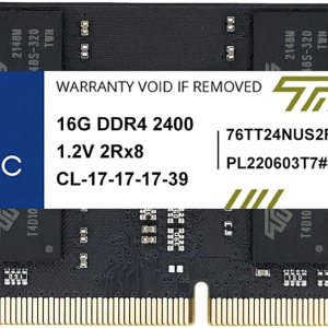 Timetec 16 GB DDR4 2400 MHz PC4-19200 sin ECC sin búfer 1.2V CL17 2Rx8 doble rango 260 pines SODIMM portátil portátil PC computadora memoria RAM Timetec 16 GB DDR4 2400 MHz PC4-19200 sin ECC sin búfer 1.2V CL17 2Rx8 doble rango 260 pines SODIMM portátil portátil PC computadora memoria RAM
