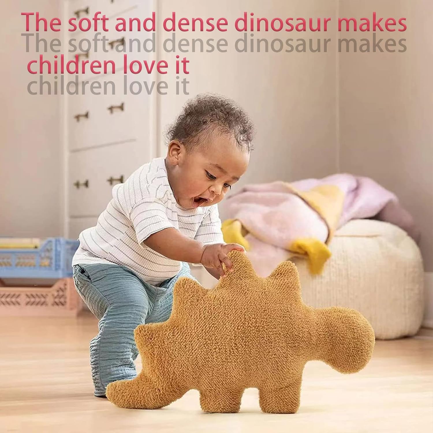 voiv Dino Nugget Pillow – Party Decorations and Birthday Decorations with Chicken Nugget Plush Toys, Creative Gifts for Boys and Girls (Stegosaurus)