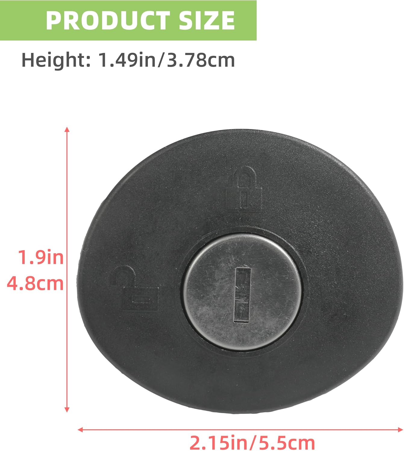 Tapa de gas con bloqueo del tanque de combustible, tapón de llenado de combustible, tapa de gas con llaves, accesorios de automóvil, enchufe de