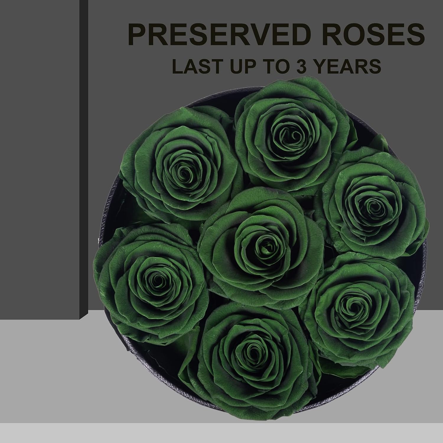 7 rosas preservadas en una caja, regalo para el Día de la Madre, Día de San Valentín, rosas reales que duran un año y más, Navidad, cumpleaños