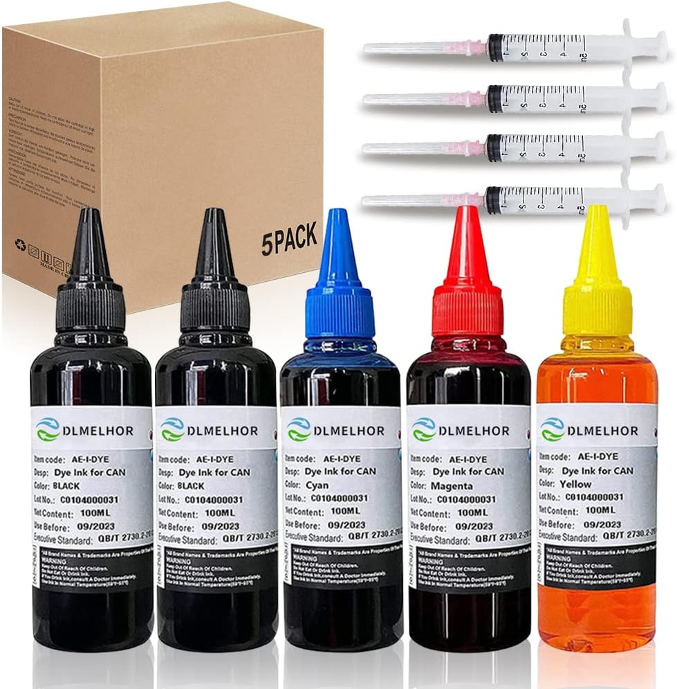 Juego de 4 impresoras de tinta de tinte para Canon PG240 PG-250 251 CL241 PG245 CL246 PG-243 CL-244 Cartucho de inyección de tinta recargable PIXMA