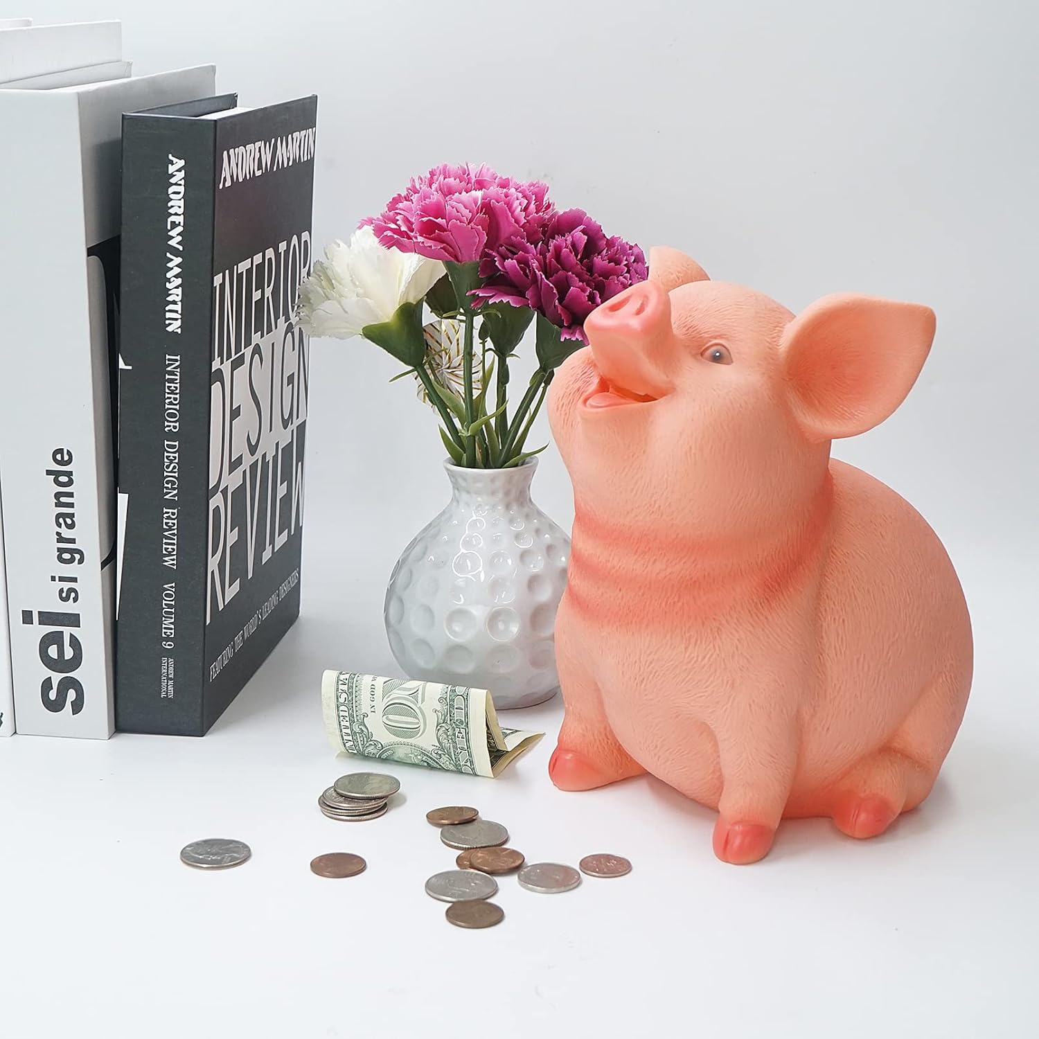 DreamsEden Hucha – Caja de ahorro de plástico irrompible (cerdo lindo)