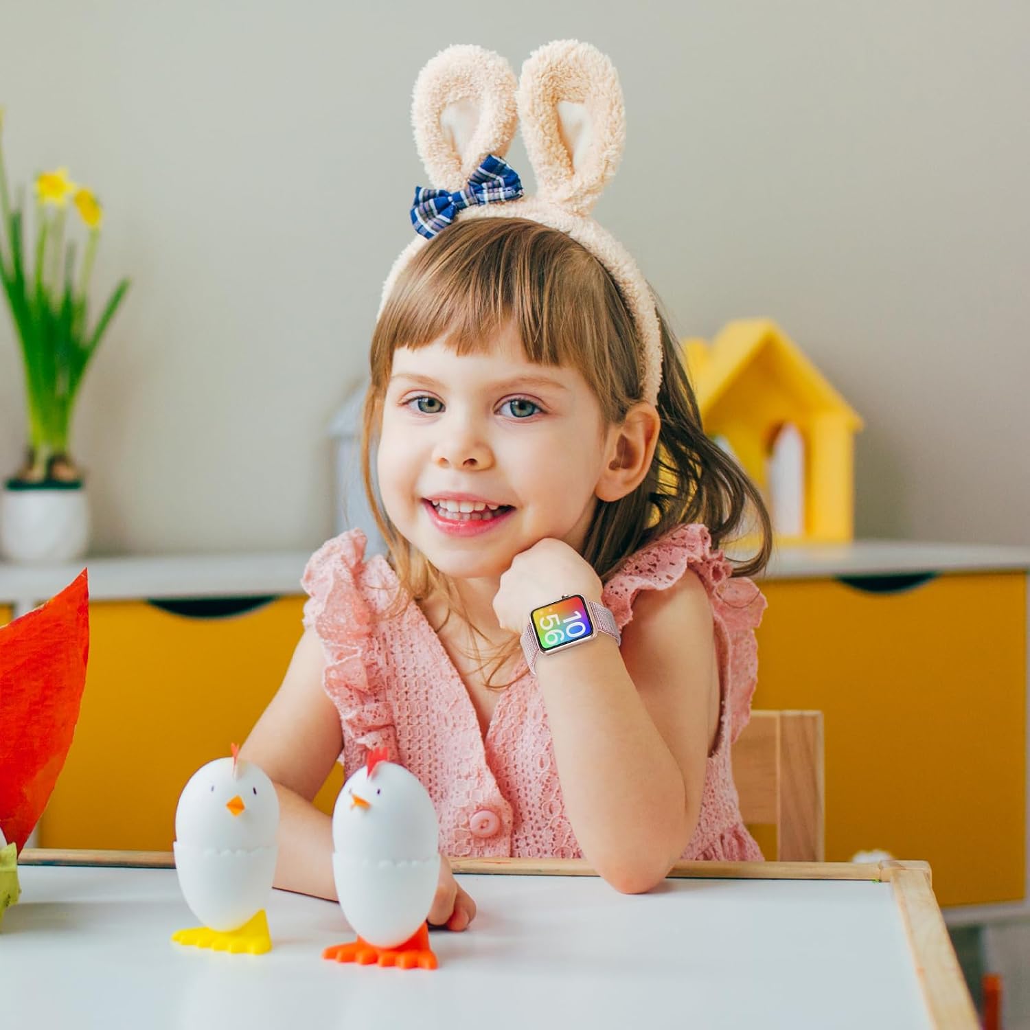 BlackPro Correa para Apple Watch para niños, correa de nailon suave transpirable para niños y niñas, compatible con iWatch Series 876543SESE2 1.496