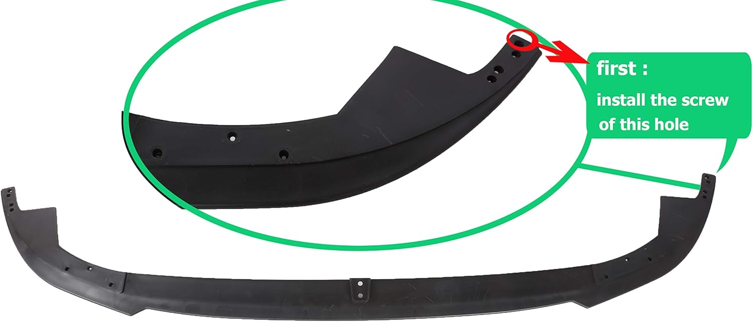 PENSUN Parachoques delantero estilo F80 M3 M4 con agujeros PDC apto para BMW E90E91 3-Series Sedan 2006-2008 (no compatible con M4 y M3)