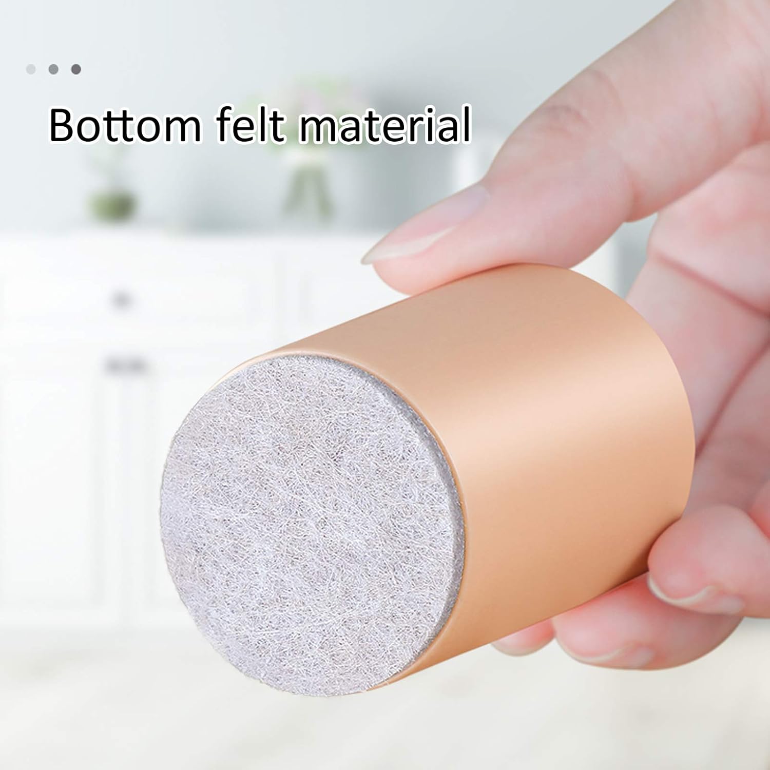 Piernas autoadhesivas para muebles cuadradosredondos, patas de mesa de centro de 1.969in de alto, cojín silencioso para patas de sofá, escritorios,