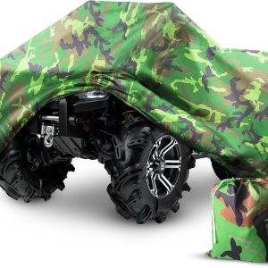 190T – Funda impermeable para cuatrimoto, ATV y ATC, color negro, 3XL, camuflaje 190T – Funda impermeable para cuatrimoto, ATV y ATC, color negro, 3XL, camuflaje
