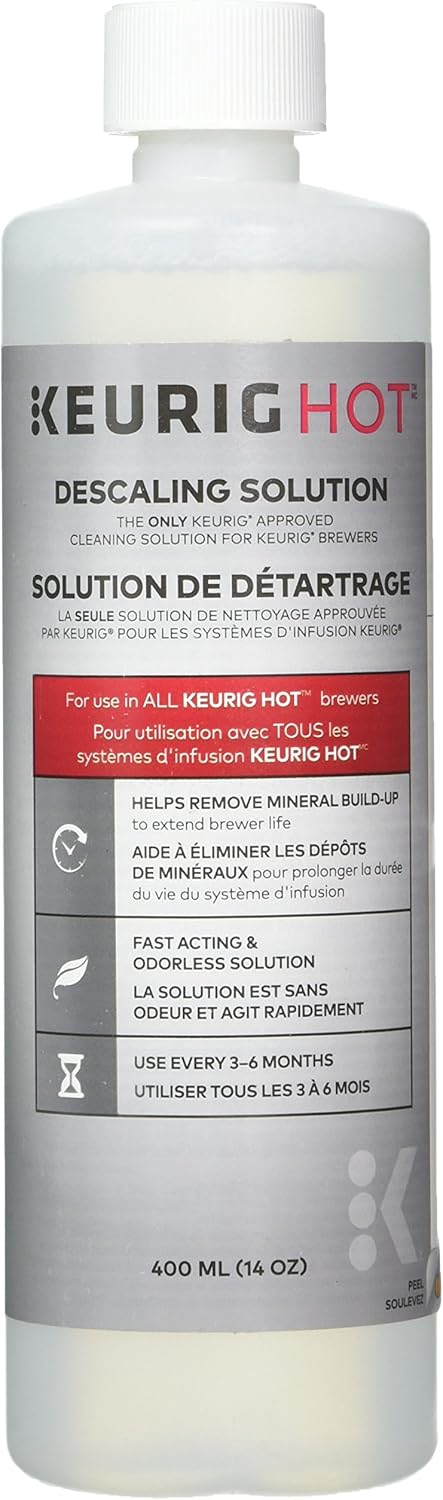 Keurig Solución de descalcificación de 14 onzas, juego de 5