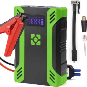 CELLGEAR Arrancador portátil de coche con compresor de aire, 2000A 150PSI paquete de batería de arranque (motor diesel de 8.5 L8.0 L) Inflador CELLGEAR Arrancador portátil de coche con compresor de aire, 2000A 150PSI paquete de batería de arranque (motor diesel de 8.5 L8.0 L) Inflador