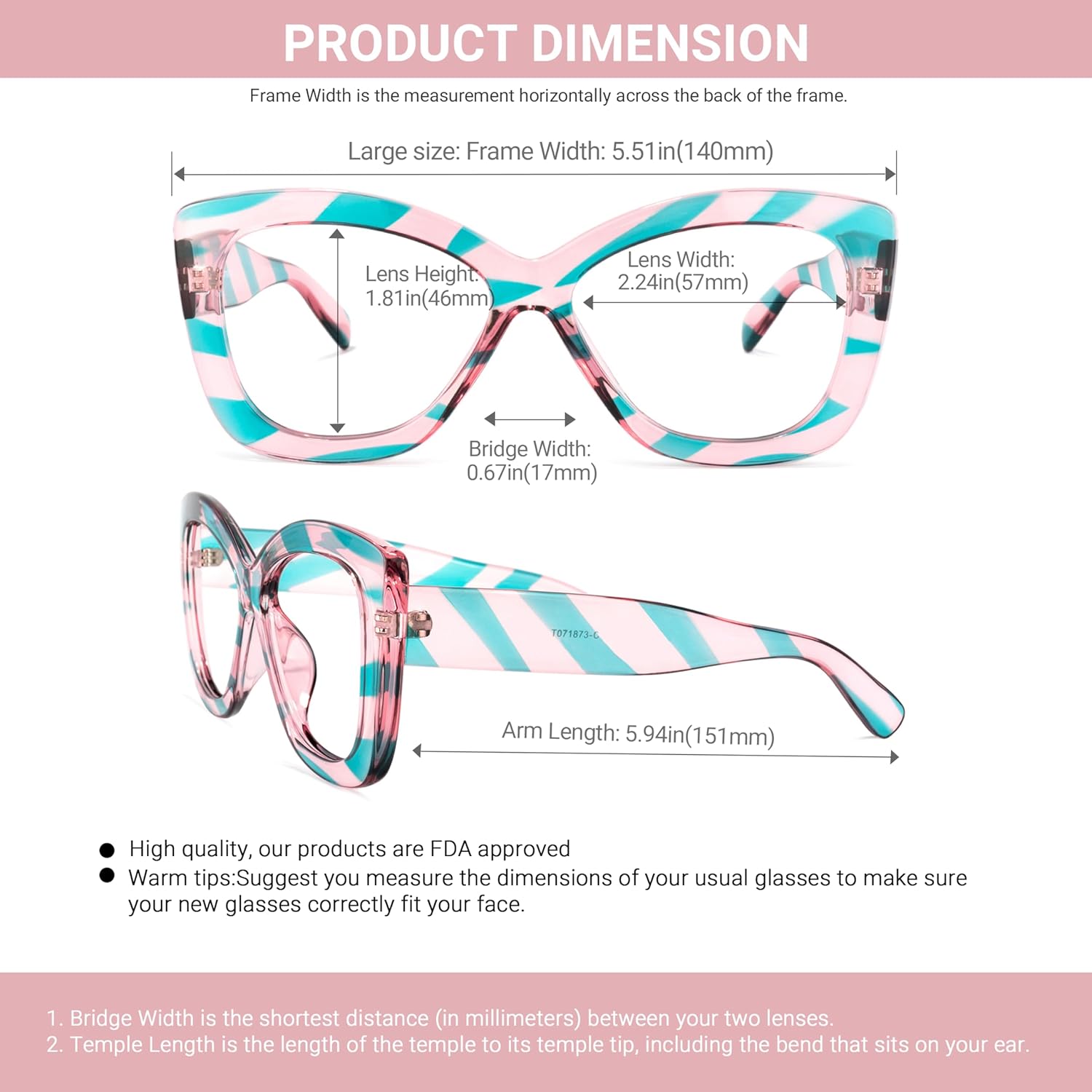 VOOGLAM Gafas de bloqueo de luz azul con estilo de gran tamaño para las mujeres anti fatiga ocular gafas UV Undra