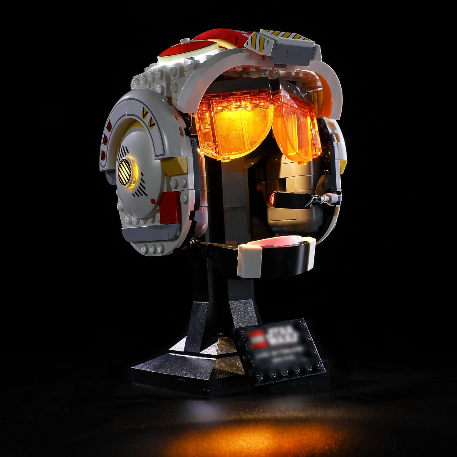 Kit de iluminación de luz LED para Lego 75327 Star Wars Luke Skywalker modelo de bloques de construcción de casco rojo (solo luces, sin juego de
