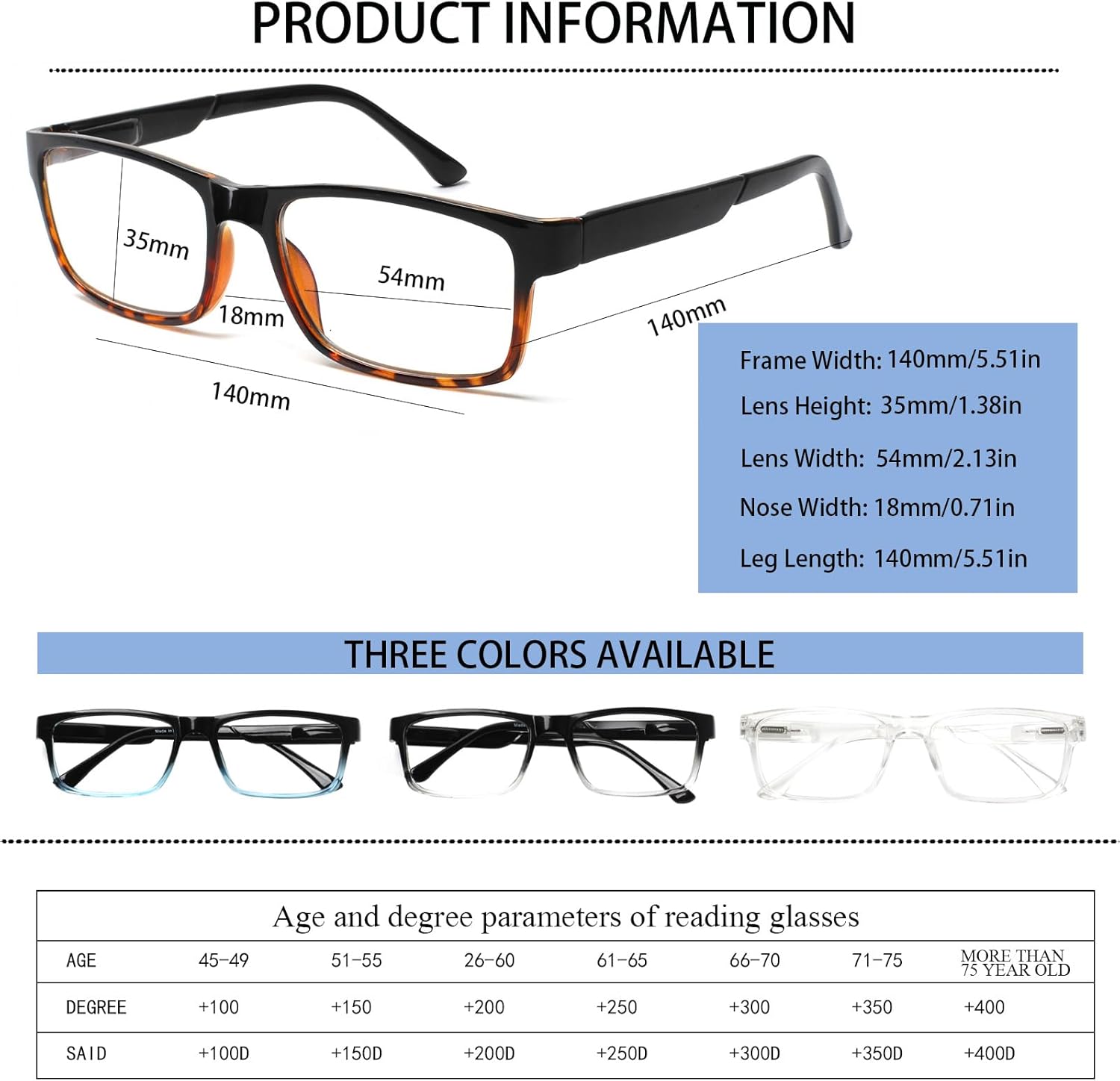 ZOECENT Paquete de 3 lentes de lectura progresivos multienfoque para mujeres y hombres, bloqueo de luz azul, bisagras de resorte, lectores de