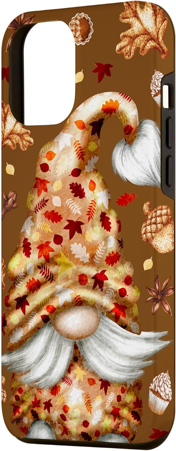 iPhone 13 Pro Max Hello Autumn Fall Gnomo para mujer, funda colorida de Acción de Gracias