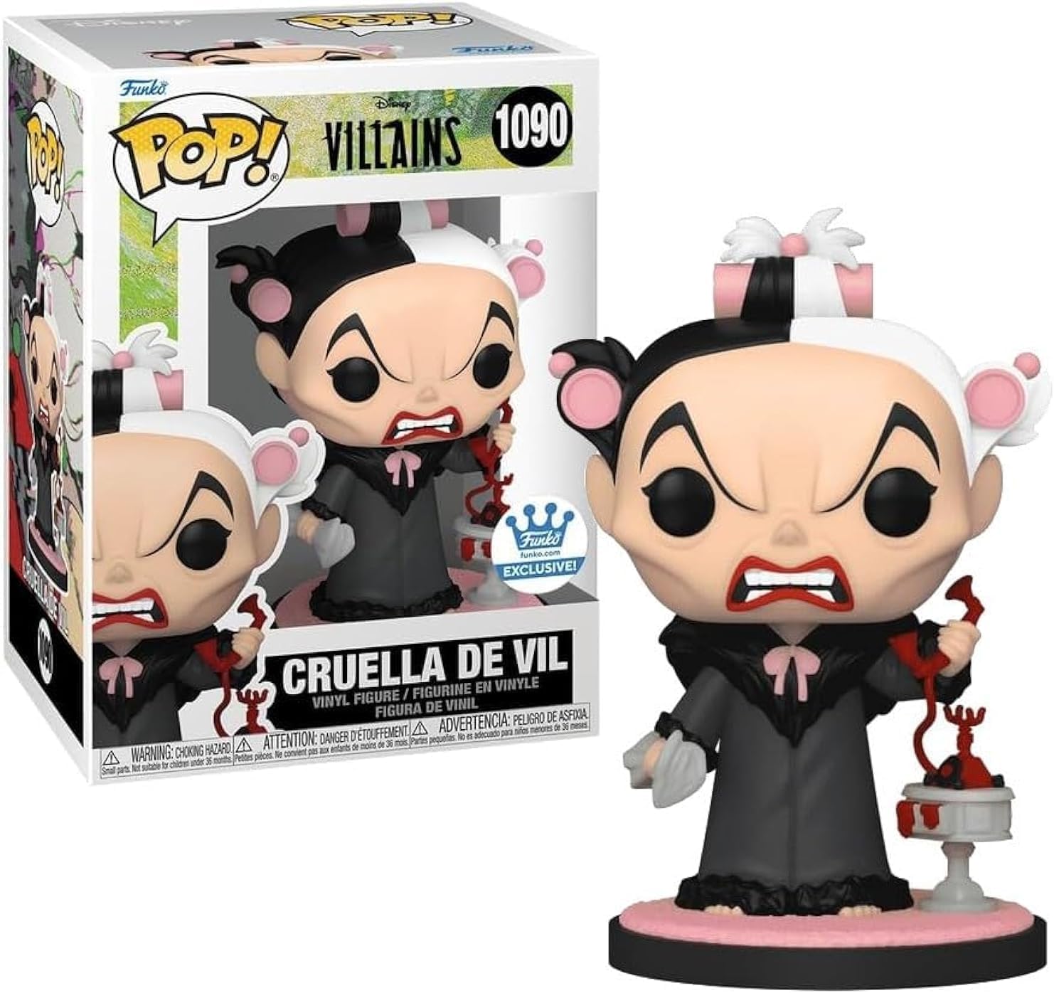 Funko Pop! Disney Cruella De Vil Holding Teléfono Tienda Exclusiva