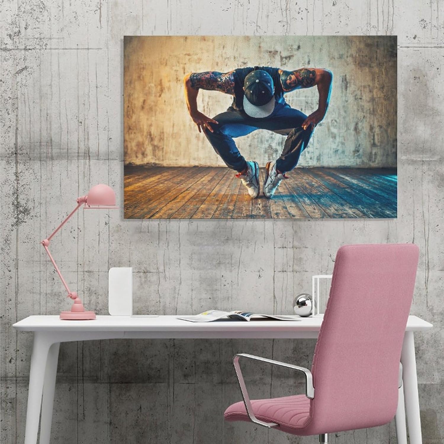 Pósteres de lona para sala de baile de hombre joven, decoración de dormitorio, decoración deportiva, oficina, regalos, decoración de pared, póster