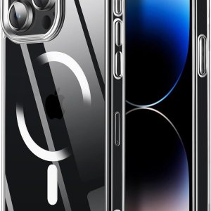 Tigowos Funda compatible con iPhone 15 Pro, compatible con MagSafe de 10 pies, resistente a las caídas, con sensación de piel mate, cubierta trasera Tigowos Funda compatible con iPhone 15 Pro, compatible con MagSafe de 10 pies, resistente a las caídas, con sensación de piel mate, cubierta trasera