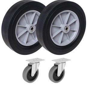 Ruedas SES  Juego de ruedas  Ruedas de repuesto de 12 pulgadas y ruedas de 4 pulgadas compatibles con Rubbermaid Tilt Truck modelos 1011 y 1013 Ruedas SES  Juego de ruedas  Ruedas de repuesto de 12 pulgadas y ruedas de 4 pulgadas compatibles con Rubbermaid Tilt Truck modelos 1011 y 1013