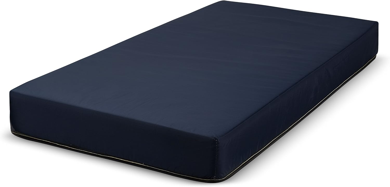 FORTNIGHT BEDDING Colchón de espuma de 6 pulgadas con funda de nailon azul fabricado en Estados Unidos (individual XL)