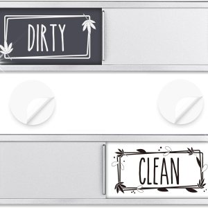 Cimkiz Imán de lavavajillas Clean Dirty Sign Shutter solo cambia cuando lo presionas, imán fuerte sin arañazos o indicador de opciones adhesivas 3M Cimkiz Imán de lavavajillas Clean Dirty Sign Shutter solo cambia cuando lo presionas, imán fuerte sin arañazos o indicador de opciones adhesivas 3M