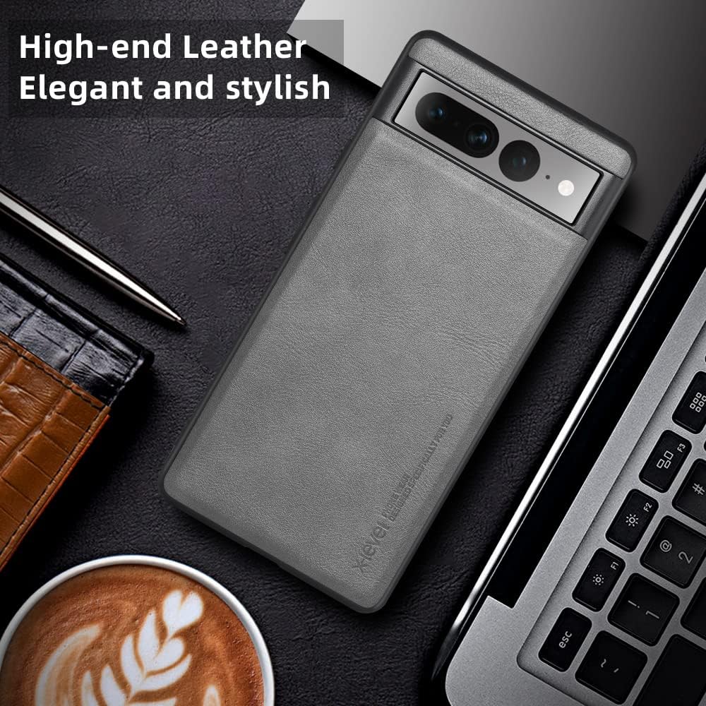 X-level Funda para Google Pixel 7 Pro 5G, piel sintética de alta calidad, elegante, suave, TPU a prueba de golpes, funda protectora para Google
