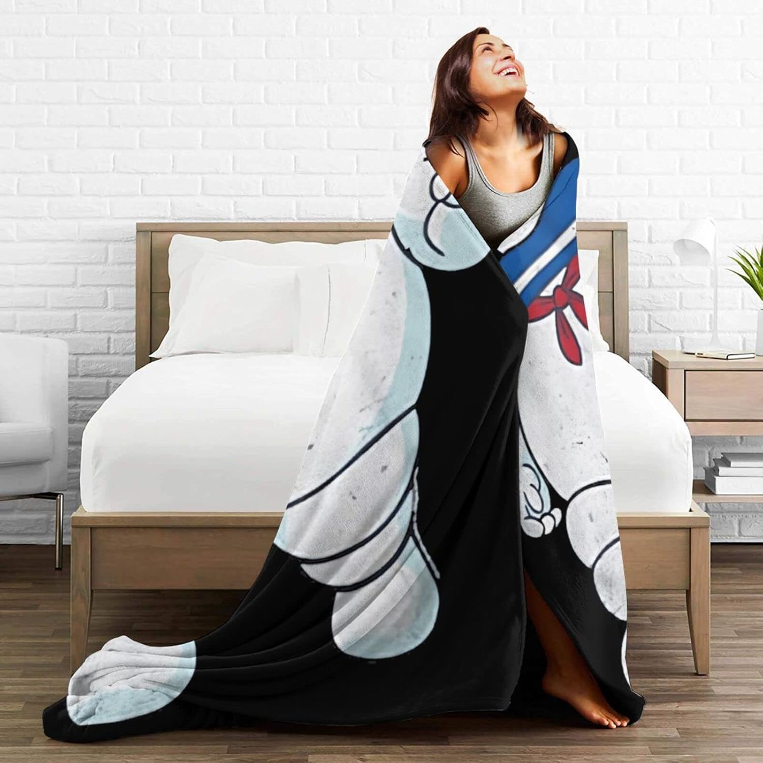 Moving Ghoostbusters – Manta de franela polar para todas las estaciones, manta grande con aire acondicionado de 80 x 60 pulgadas