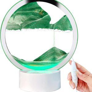 Arte de arena en movimiento, movimiento líquido con base de madera blanca clara, color 3D, decoración de arena movediza de mar profundo, arena Arte de arena en movimiento, movimiento líquido con base de madera blanca clara, color 3D, decoración de arena movediza de mar profundo, arena