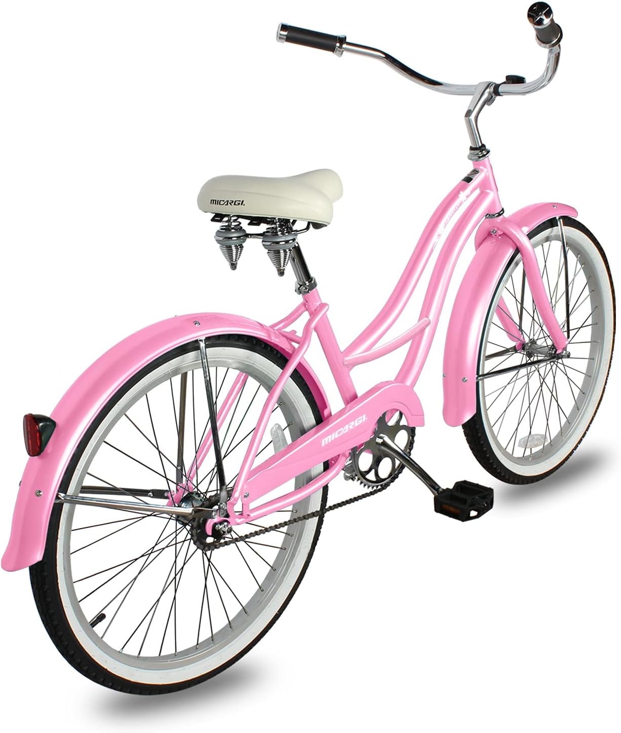 MICARGI Bicicleta híbrida de 2426 pulgadas para adultos, bicicleta híbrida de ciudad de 17 velocidades, marco de acero, bicicleta de viaje para