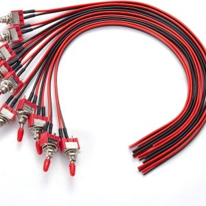 VONVOFF Interruptor de palanca, encendidoapagado SPST con cables presoldados, 3V5V12V24V72V110V220V240VMini interruptores de palanca para automóvil, VONVOFF Interruptor de palanca, encendidoapagado SPST con cables presoldados, 3V5V12V24V72V110V220V240VMini interruptores de palanca para automóvil,