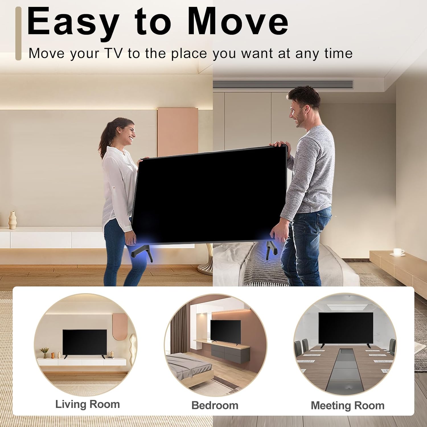Soporte base de TV para patas de TV Samsung, repuesto para Samsung 50 55 58 pulgadas LED TV-UN50TU7000 UN55TU7000 UN58TU7000 UN58TU7000FXZA