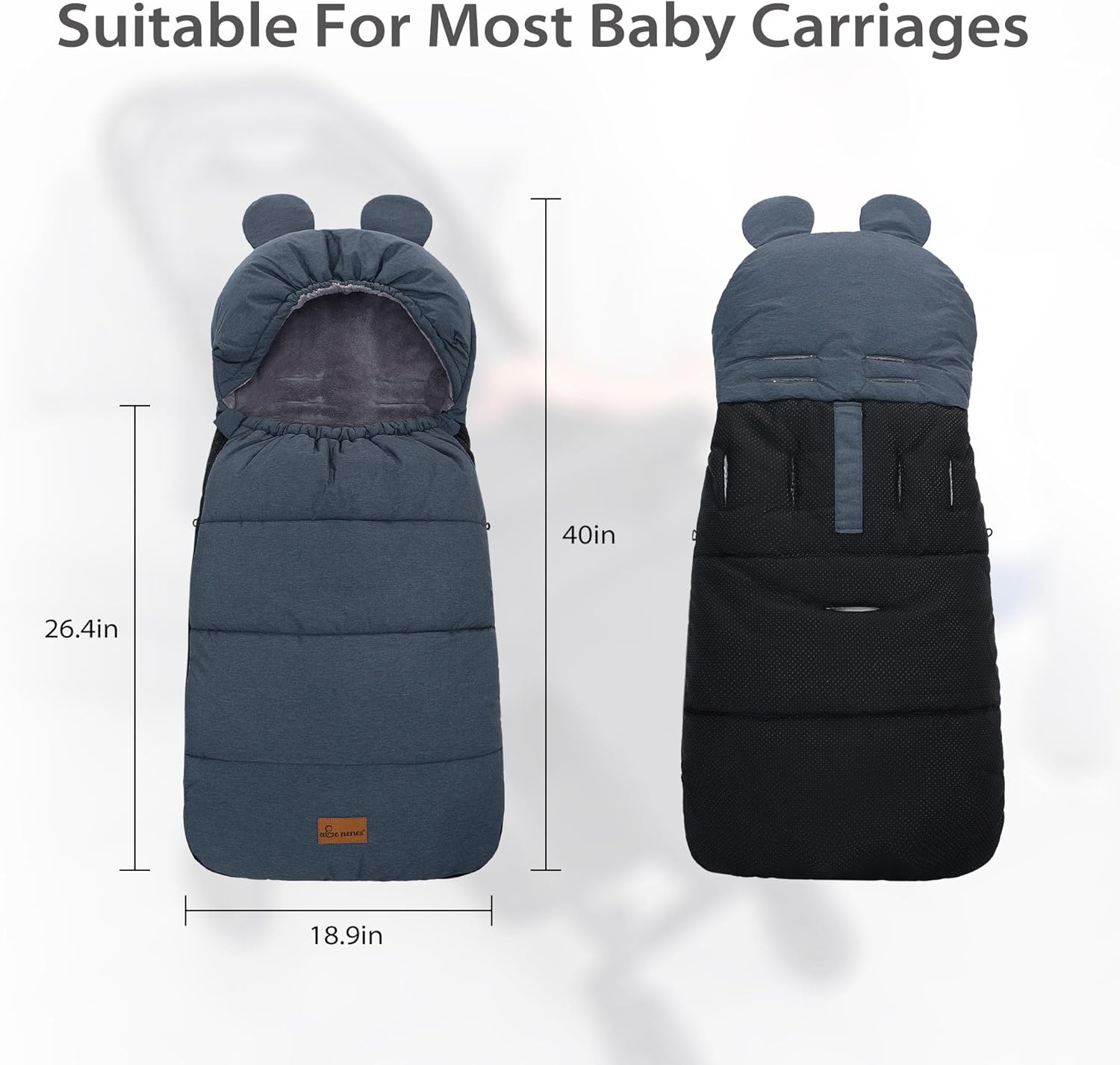 Bolsa para cochecito para bebé, bolsa de dormir para bebé, saco de dormir de invierno para cochecito de bebé, saco de dormir impermeable, cálido