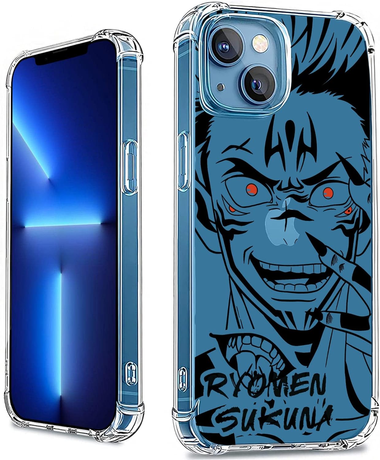 Funda de TPU transparente a prueba de golpes para iPhone 14 Pro Max Anime para niños y niñas (funda de anime genial para iPhone 14 Pro Max)