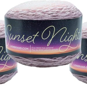 Lion Brand YarnSunset Nights – Ovillo de lana (3 unidades) Lion Brand YarnSunset Nights – Ovillo de lana (3 unidades)