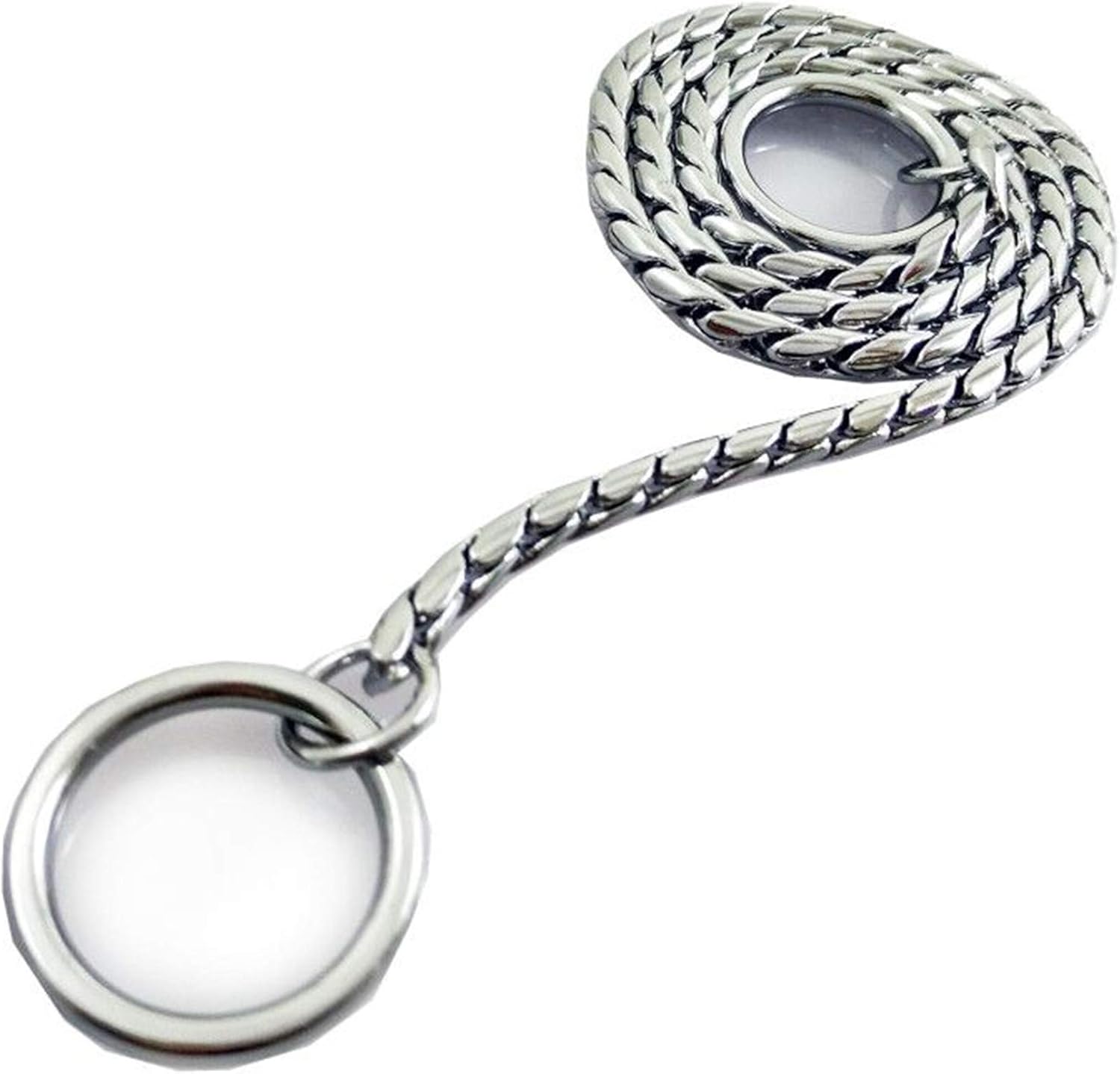 Umysky Cadena de metal cromado para perro con diseño de serpiente en forma de serpiente, estranguladorcollar totalmente garantizado contra el