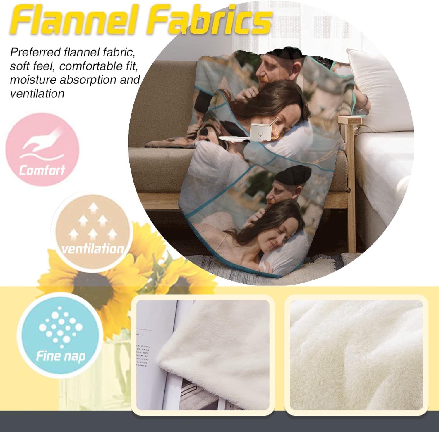 Manta personalizada con texto fotográfico, manta de imagen personalizada para bebé, madre, padre, adultos, amigos, amantes, regalo personalizado,