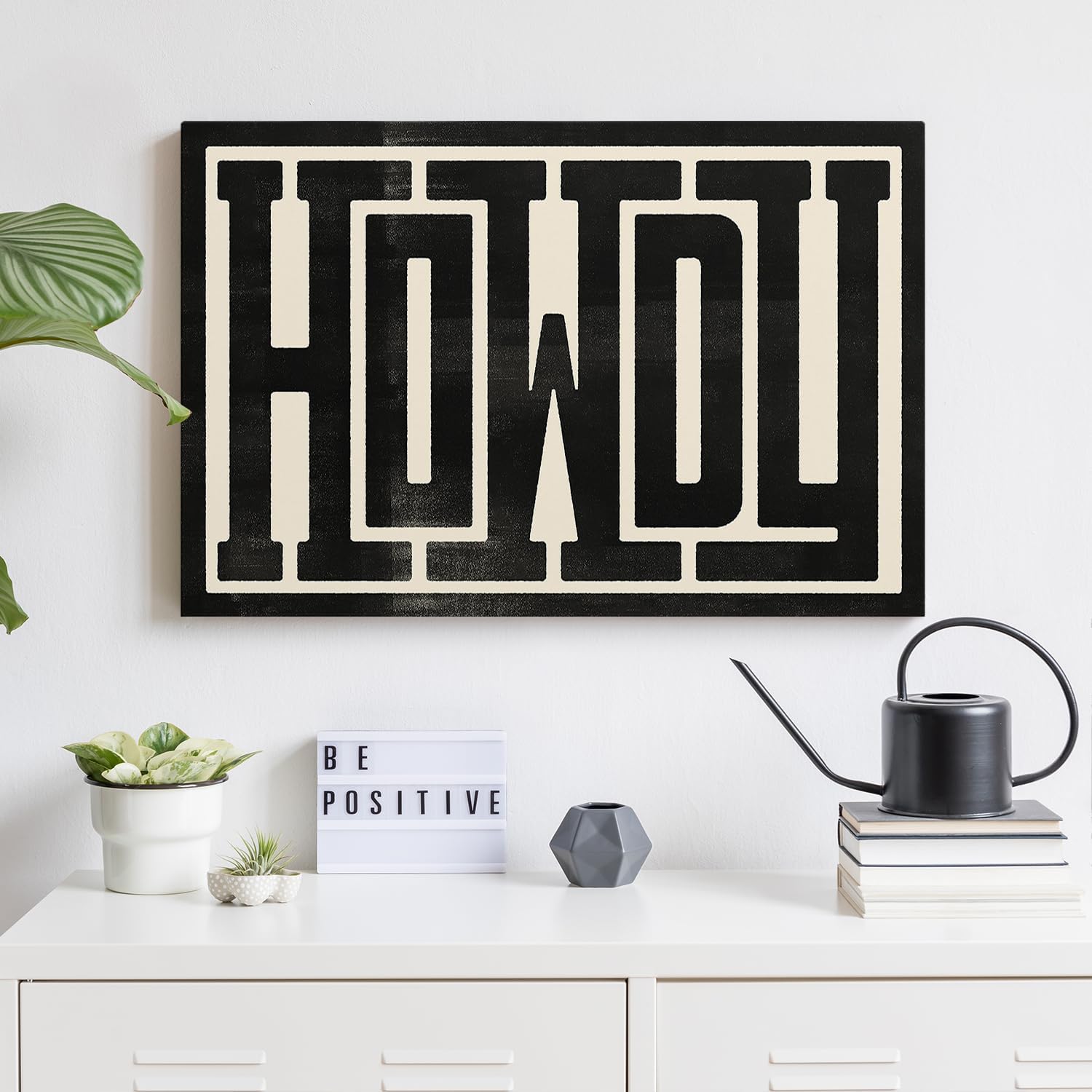 GUBIYU Preppy Pictures – Lienzo decorativo moderno para pared, decoración de habitación preparada, arte de pared, cuadros en blanco y negro, póster