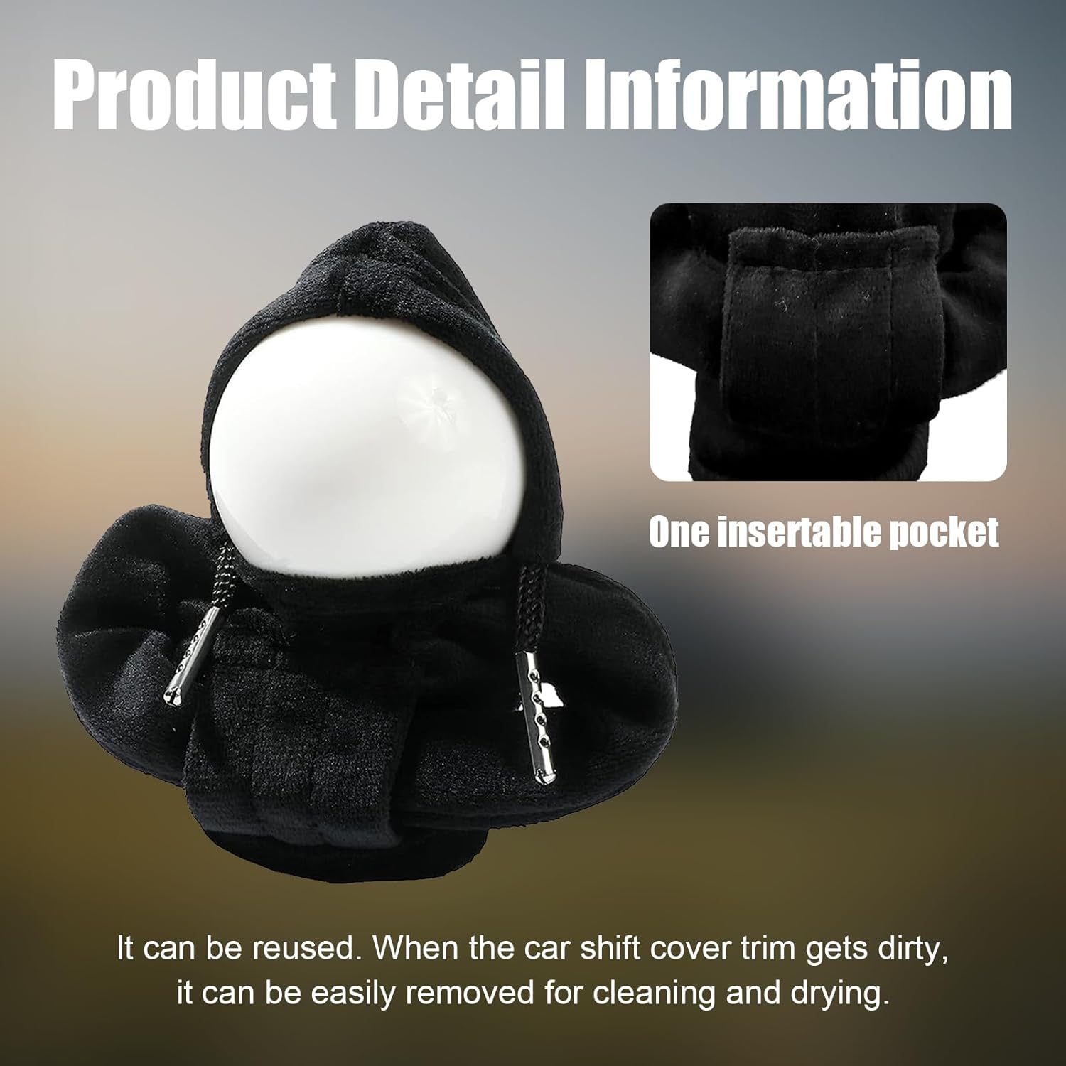 Funda para pomo de palanca de cambios de automóvil, diseño de suéter de moda, protector de palanca de cambios suave universal, accesorios de