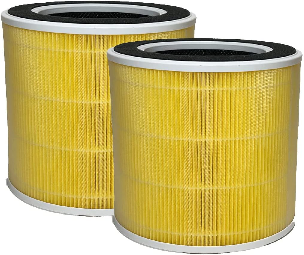 Nispira Filtro de repuesto de carbón activado HEPA 4 en 1 para purificador de aire RENPHO RP-AP089 RP-AP089W  RP-AP089B parte RP-AP089-F1, 2 paquetes