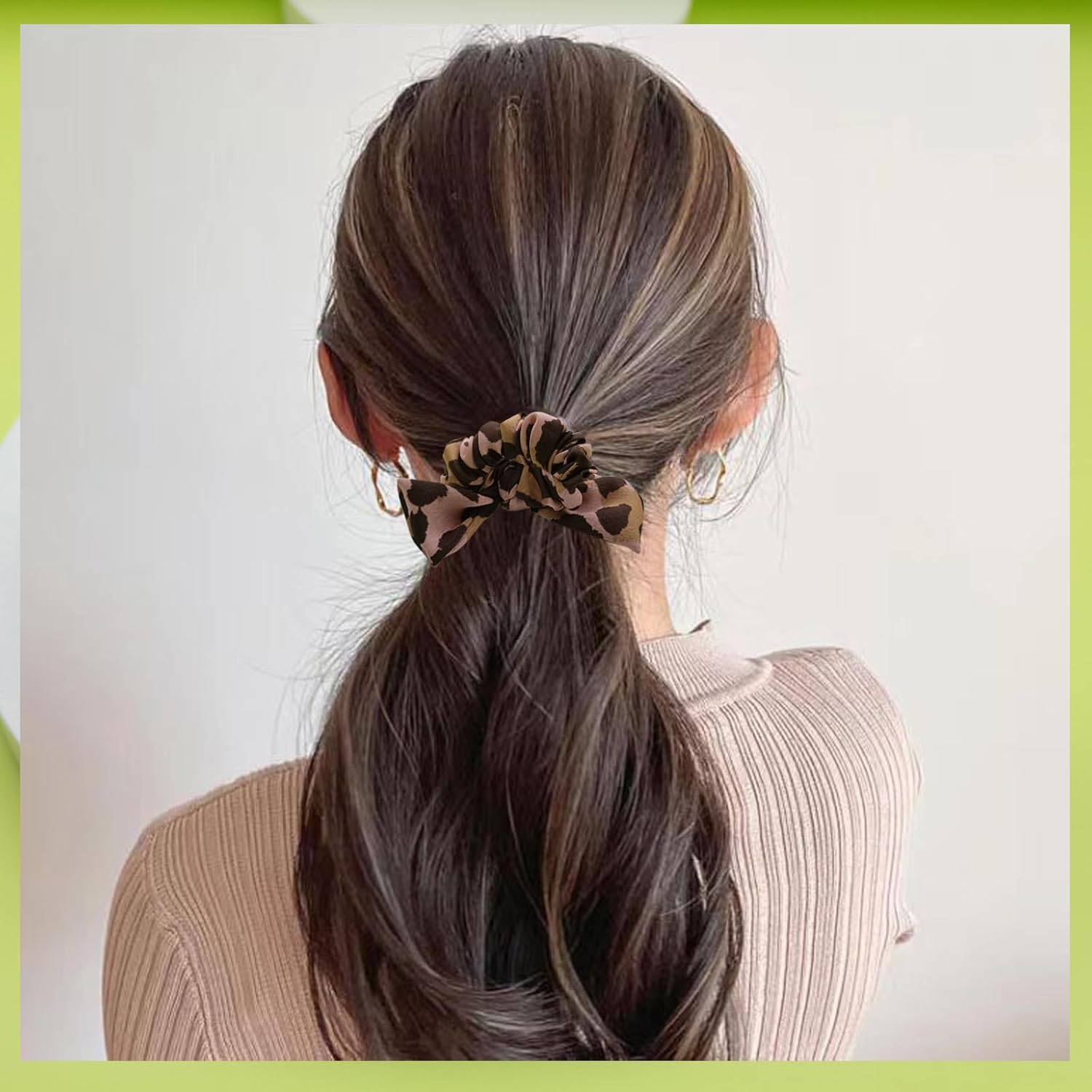 100% seda crujiente para mujer, coleteros de seda para cabello rizado, ligas elásticas para el cabello de seda, soporte para cola de caballo, 2