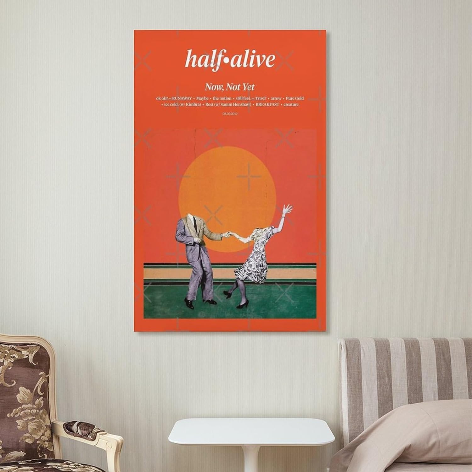 DAXXIN Half Alive NOW,NOT YET 2019 1 – Póster de lienzo decorativo para pared, pintura artística para sala de estar, dormitorio, regalo, sin marco,