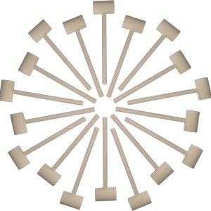 18 piezas de martillos de cangrejo de madera de langosta mariscos 18 piezas de martillos de cangrejo de madera de langosta mariscos